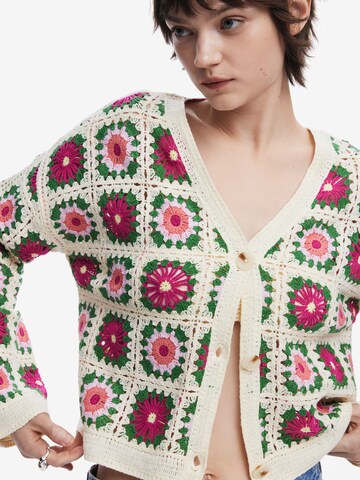Desigual - Cárdigan en blanco