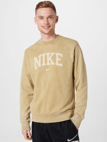 Nike SportswearSweater majica - bež boja: prednji dio