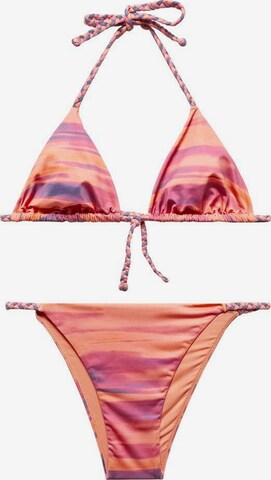 MANGO TEEN Triangel Bikini 'Sunset' in Orange: predná strana