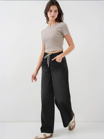 Bigdart Wide Leg Jeans in Schwarz