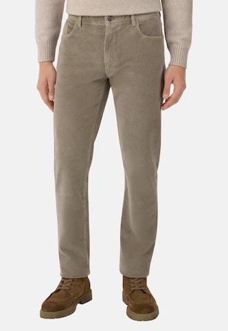 Boggi Milano Slim fit Trousers in Grey: front