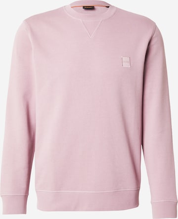 BOSS Sweatshirt 'Westart' in Lila: Vorderseite