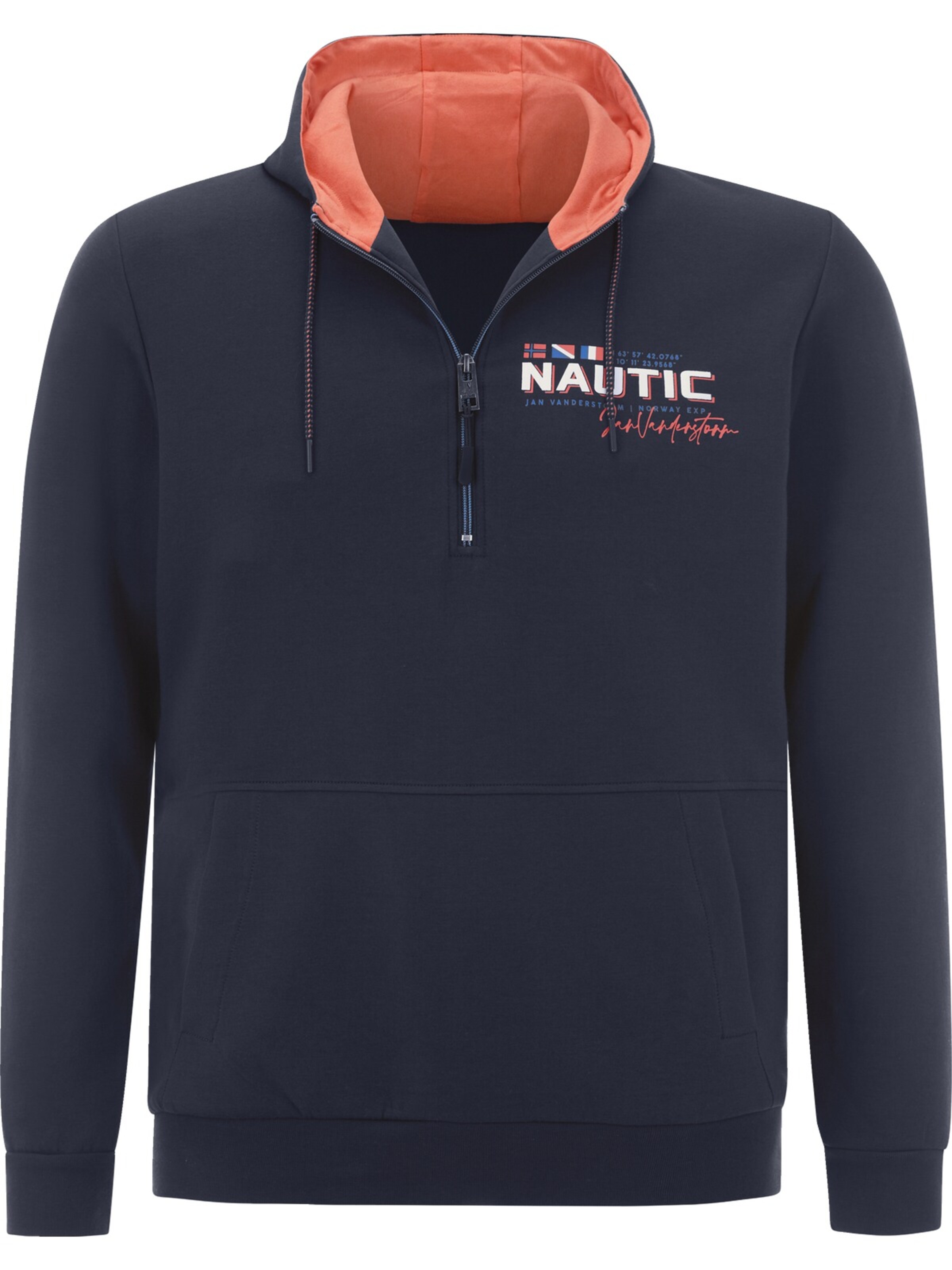 Jan Vanderstorm Sweatshirt ' Wenmut ' in Blau: Vorderseite