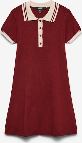 Robes en maille 'VMFrancie' VERO MODA en rouge : devant