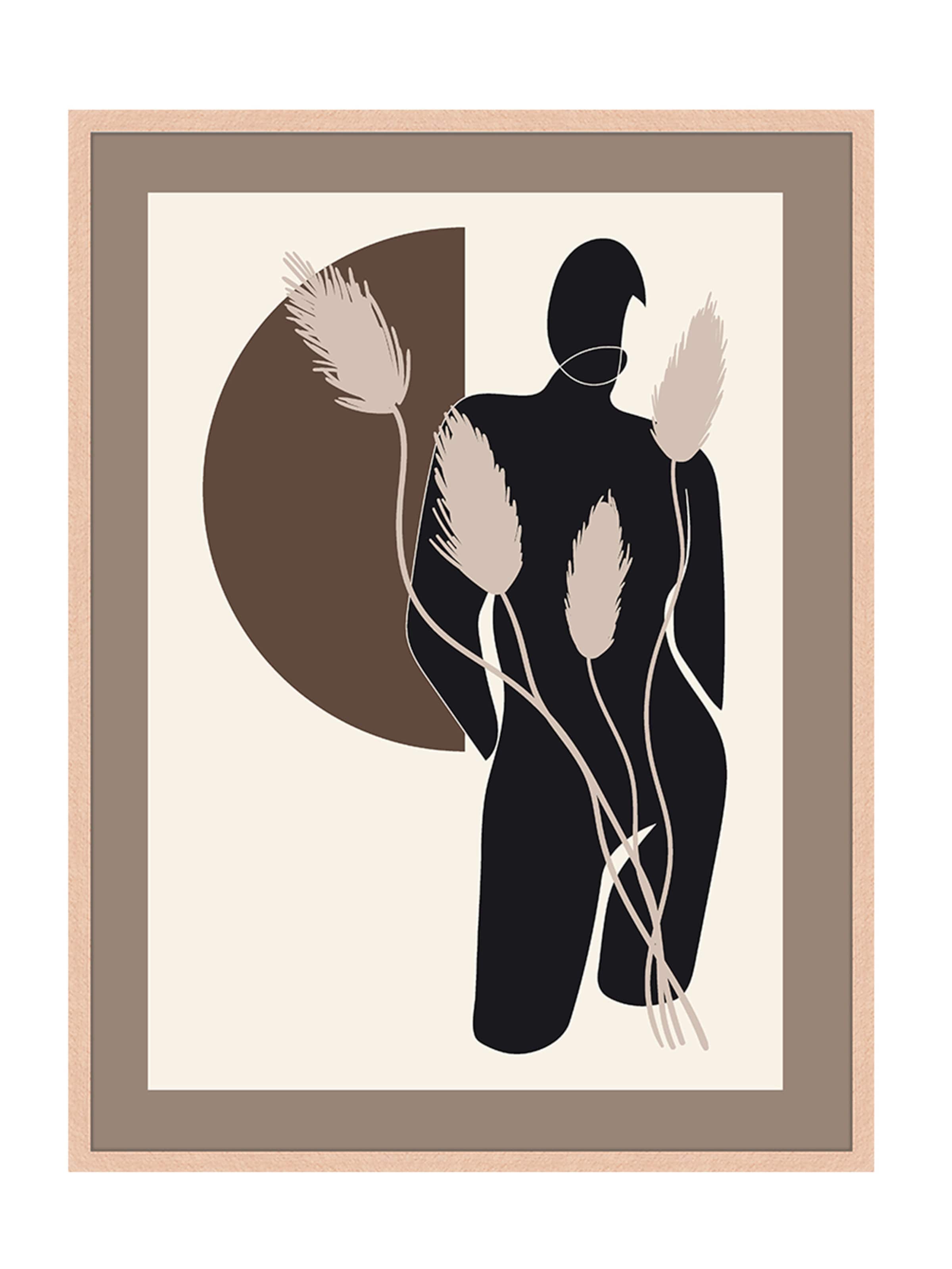 Liv Corday Image 'Terracota Woman Minimalist' in Brown: front