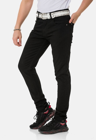 CIPO & BAXX Regular Jeans in Schwarz