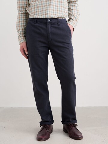 Seasalt Cornwall Slimfit Broek 'Tollgate' in Blauw: voorkant