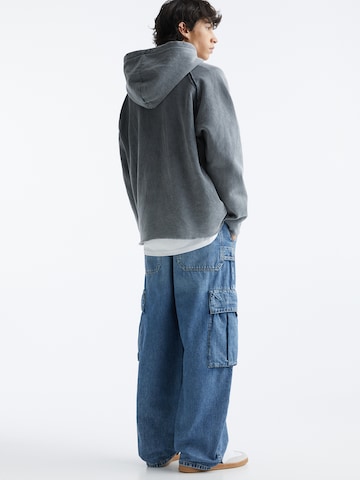 Loosefit Jeans cargo Pull&Bear en bleu