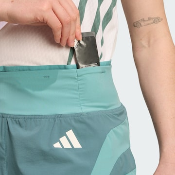 ADIDAS PERFORMANCE Slim fit Workout Pants 'Adizero 3' in Green