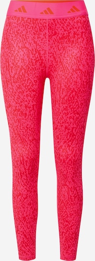 ADIDAS PERFORMANCE Pantalon de sport 'Techfit Pixeled Camo' en magenta / rouge sang, Vue avec produit