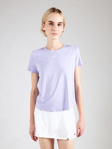 NIKE Functioneel shirt 'ONE CLASSIC' in Lila: voorkant