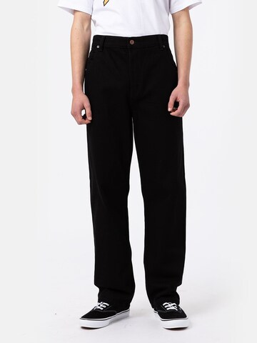 DICKIES Loosefit Jeans i sort: forside