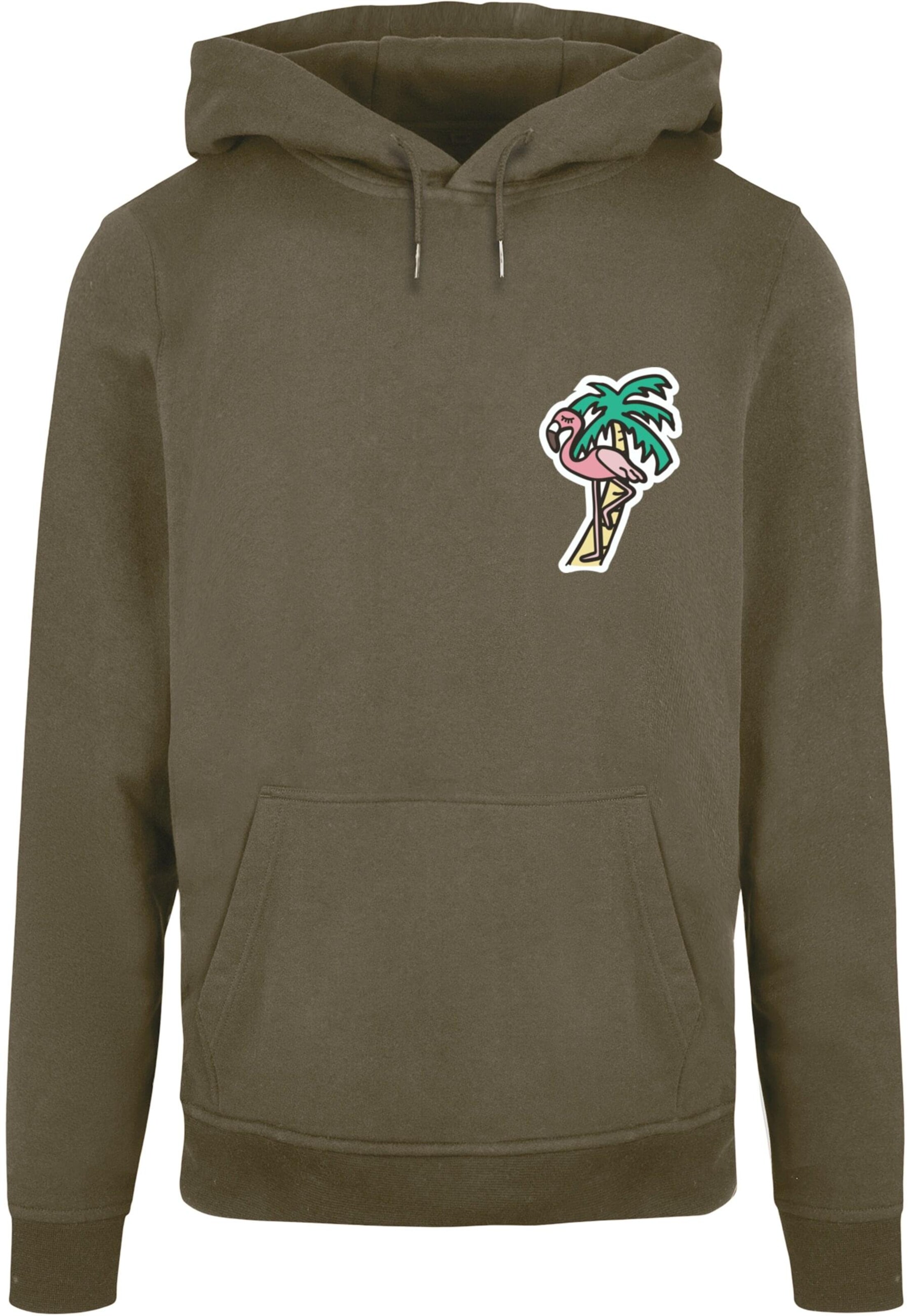 žalia Mister Tee Megztinis be užsegimo 'Flamingo': priekis