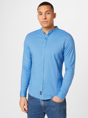 HOLLISTER Regular fit Button Up Shirt in Blue: front