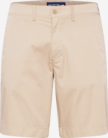 Abercrombie & Fitch Chino 'ALL DAY' in Bruin: voorkant