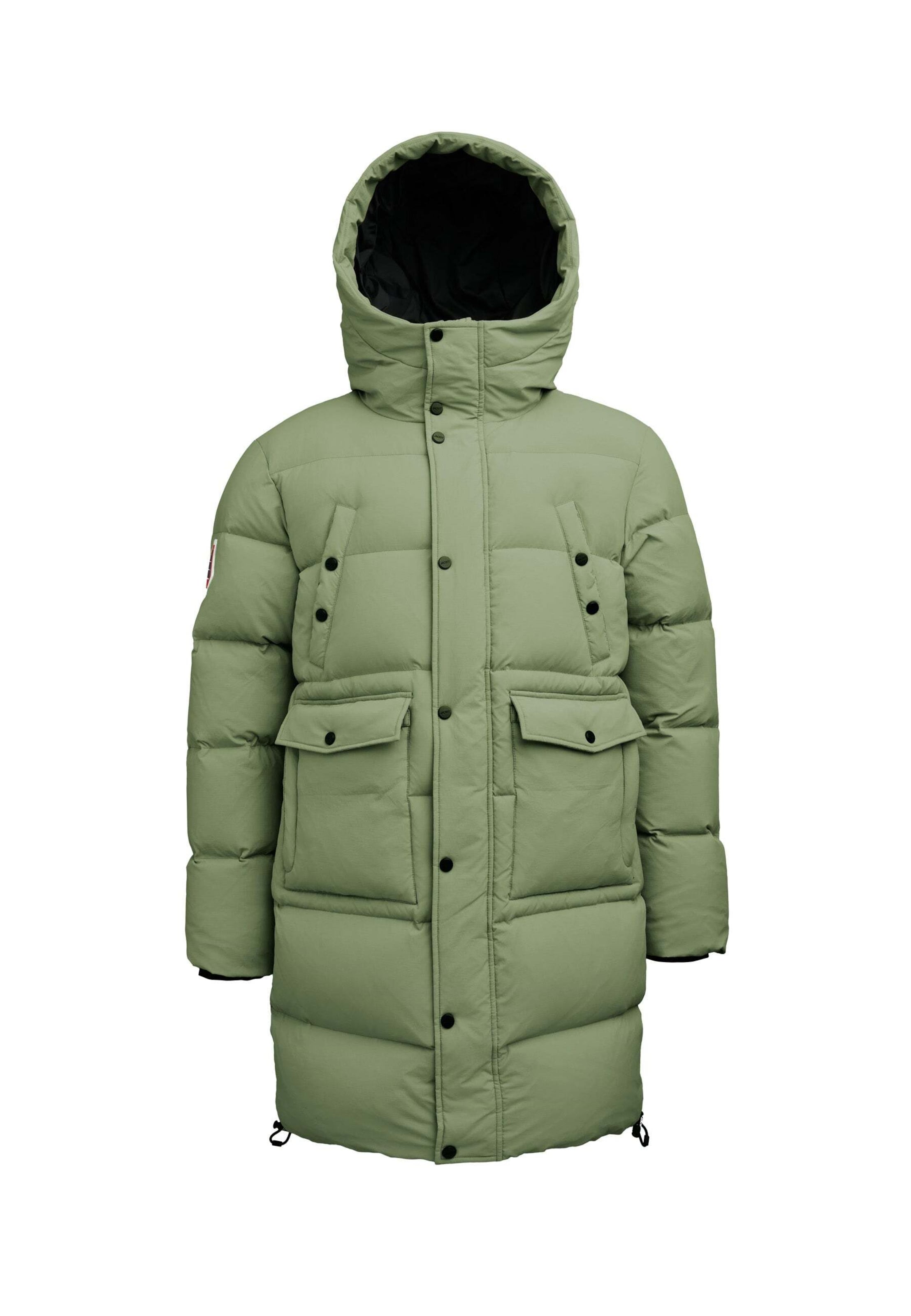 JACK1T Mantel in Grün: Vorderseite