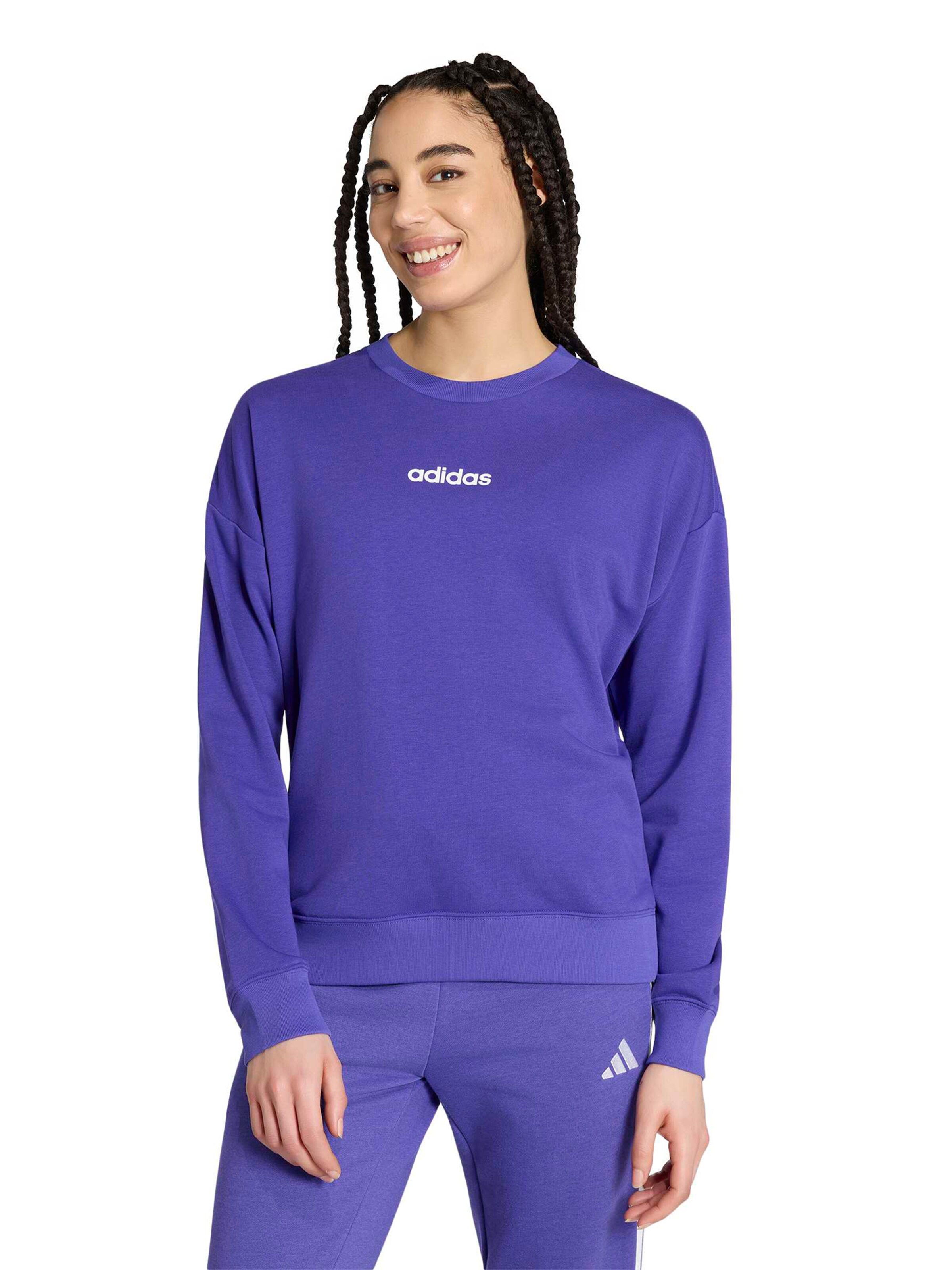 ADIDAS SPORTSWEAR Urheilullinen collegepaita 'Essentials' värissä lila: etupuoli