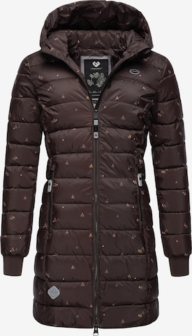 Ragwear Winter Coat 'Tiasa' in Brown: front