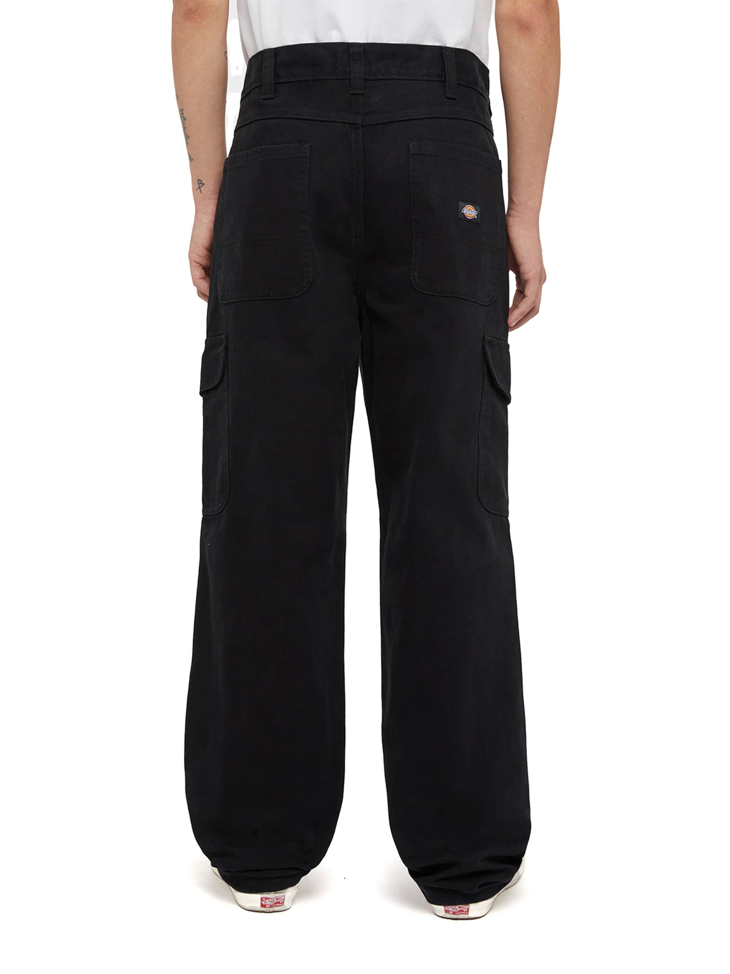 juoda DICKIES Laisvas Laisvo stiliaus kelnės 'DUCK'