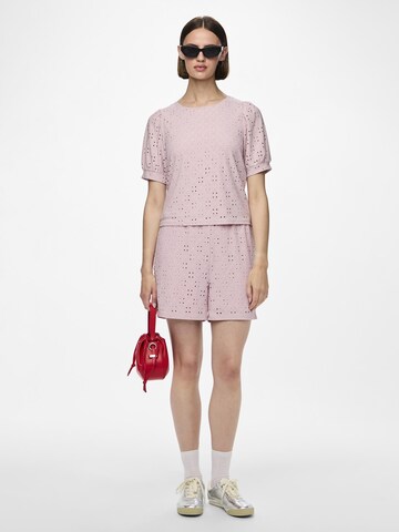 PIECES Regular Broek 'PCMimi' in Roze