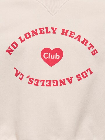 ONLY GIRLS Sweatshirt 'KOGBETINA' in Grau