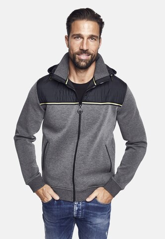 NEW CANADIAN Zip-Up Hoodie in Grey: front