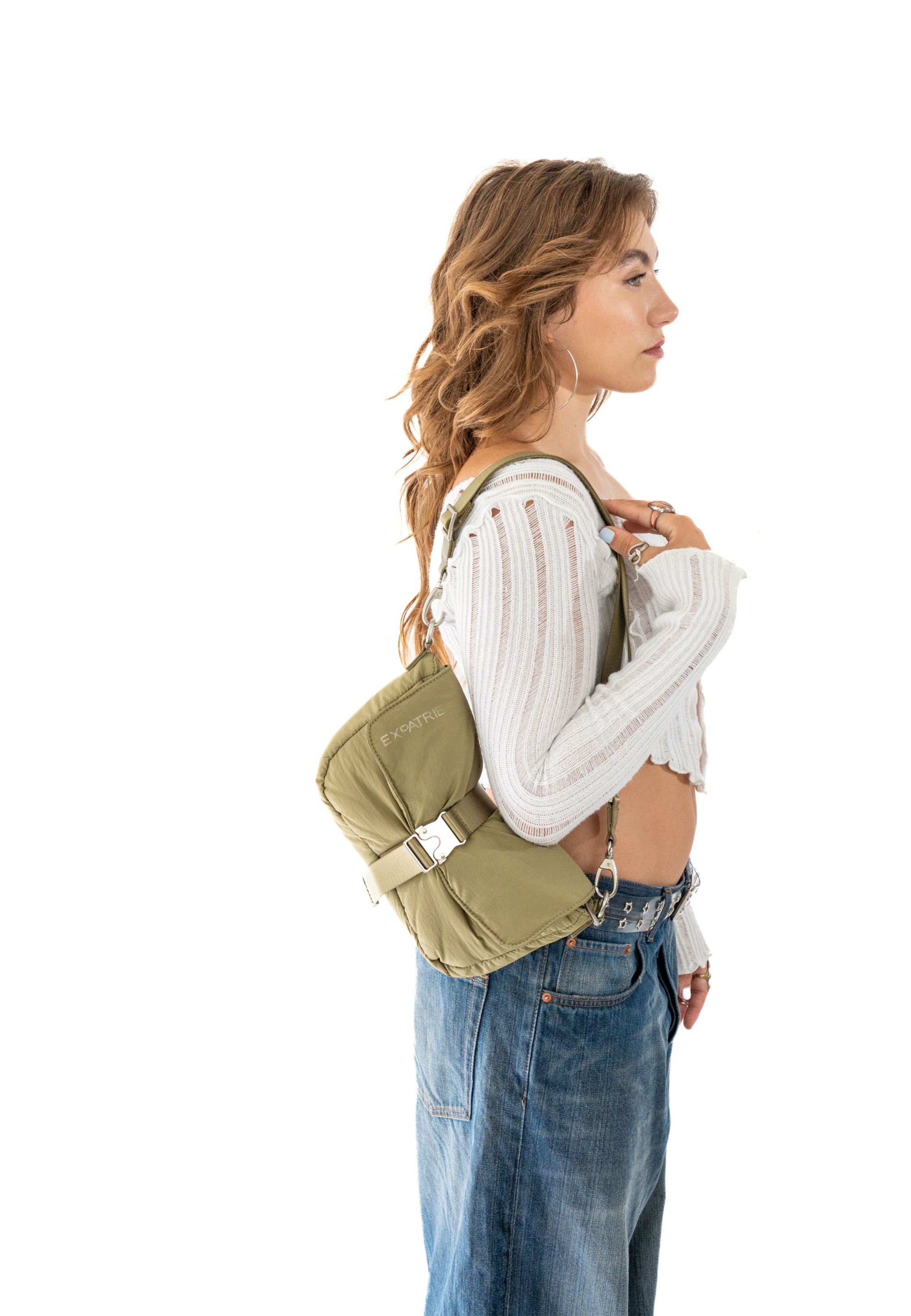 Sac à bandoulière 'Bobby' Expatrié en vert