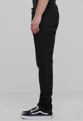 2Y Premium Slimfit Jeans in Schwarz