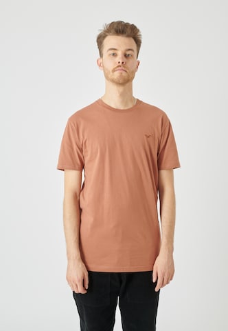 Cleptomanicx Shirt 'Ligull Regular' in Brown: front