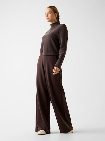 GUESS Wide Leg Hose 'Olympe' in Braun