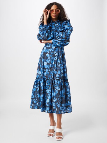 Warehouse Shirt Dress in Blue