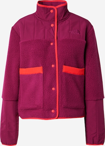 THE NORTH FACE - Casaco de velo 'CRAGMONT' em roxo: frente