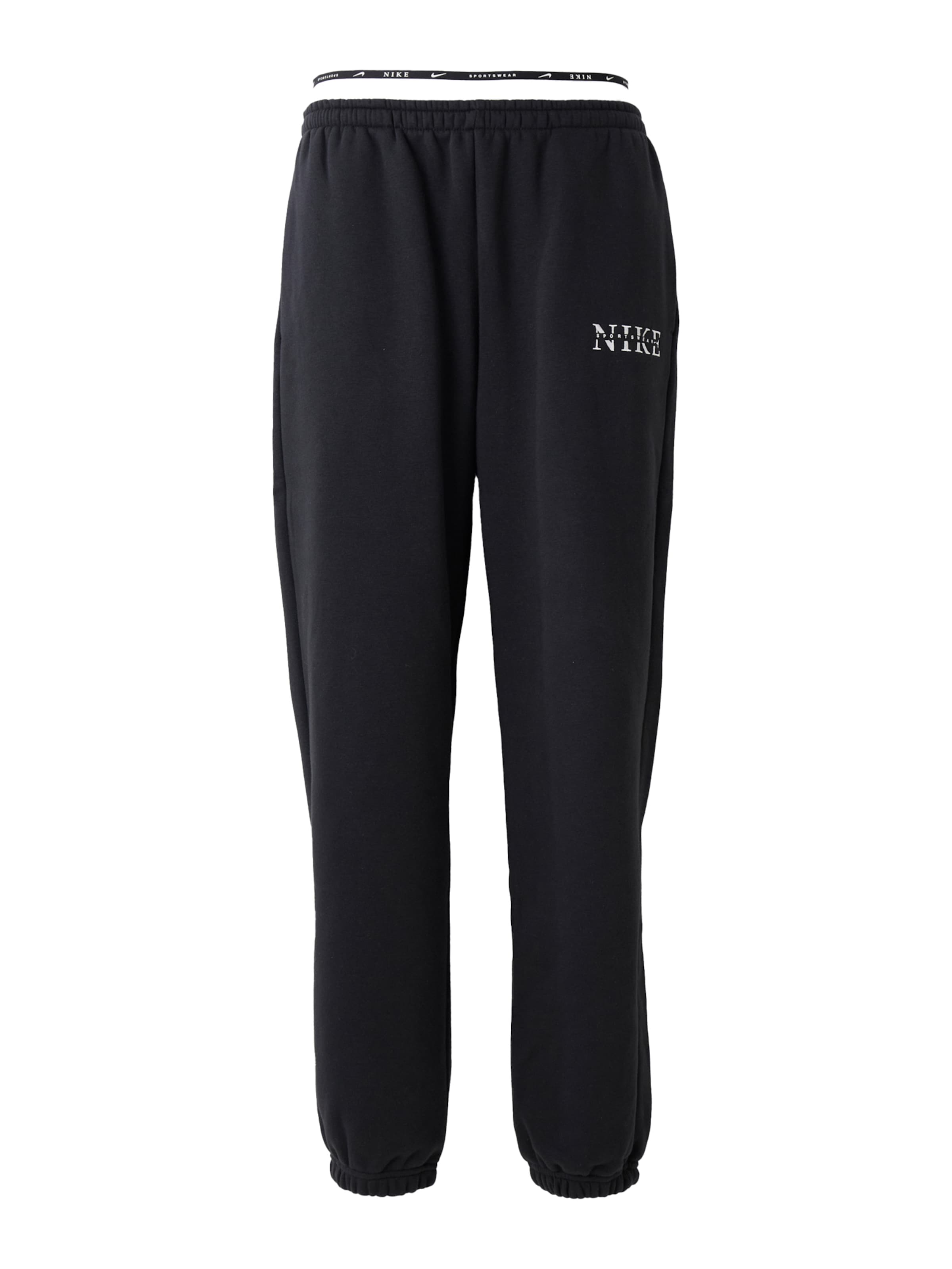 Nike Sportswear Nohavice 'PHNX FLC' - čierna / biela, Produkt