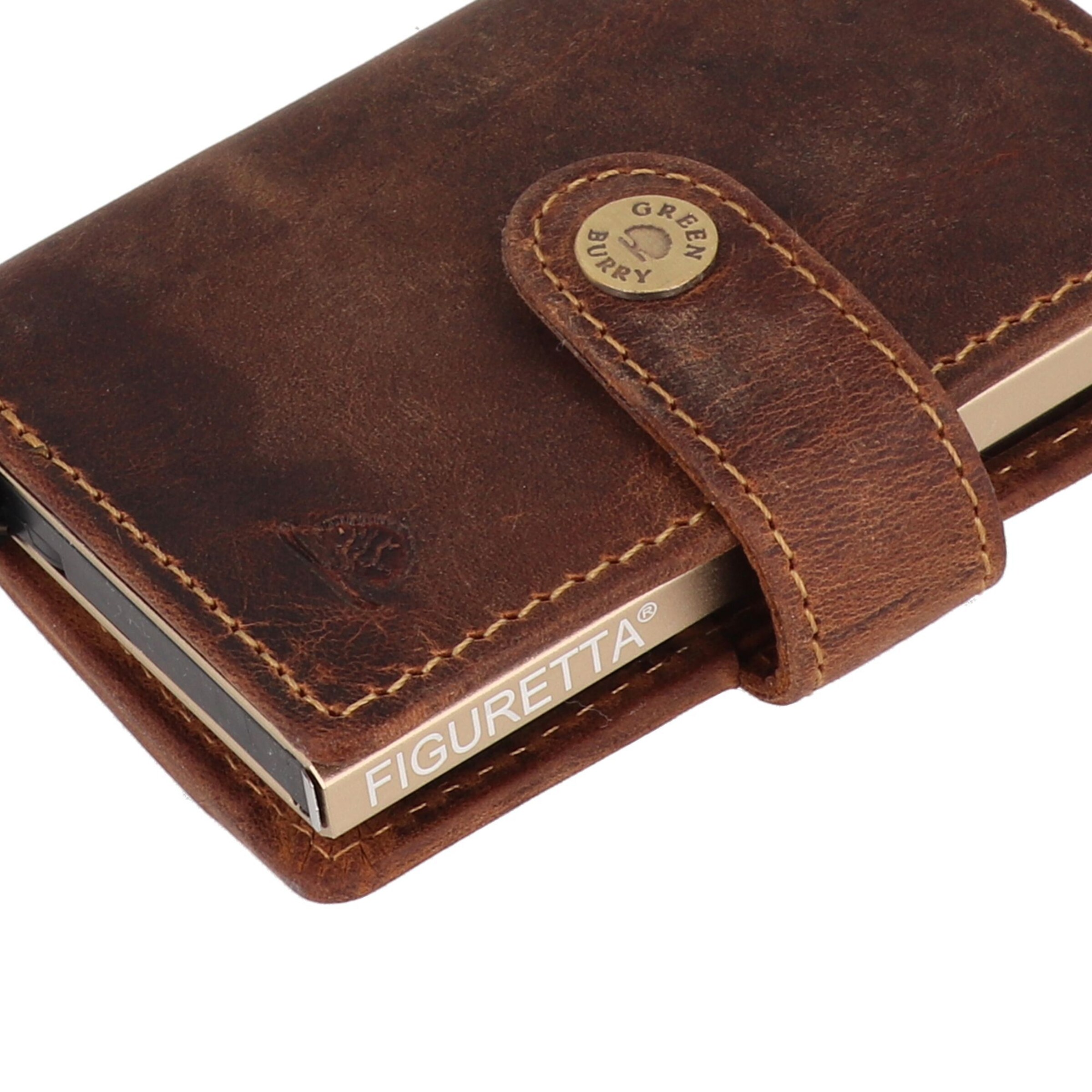 GREENBURRY Portemonnee 'Vintage' in Bruin