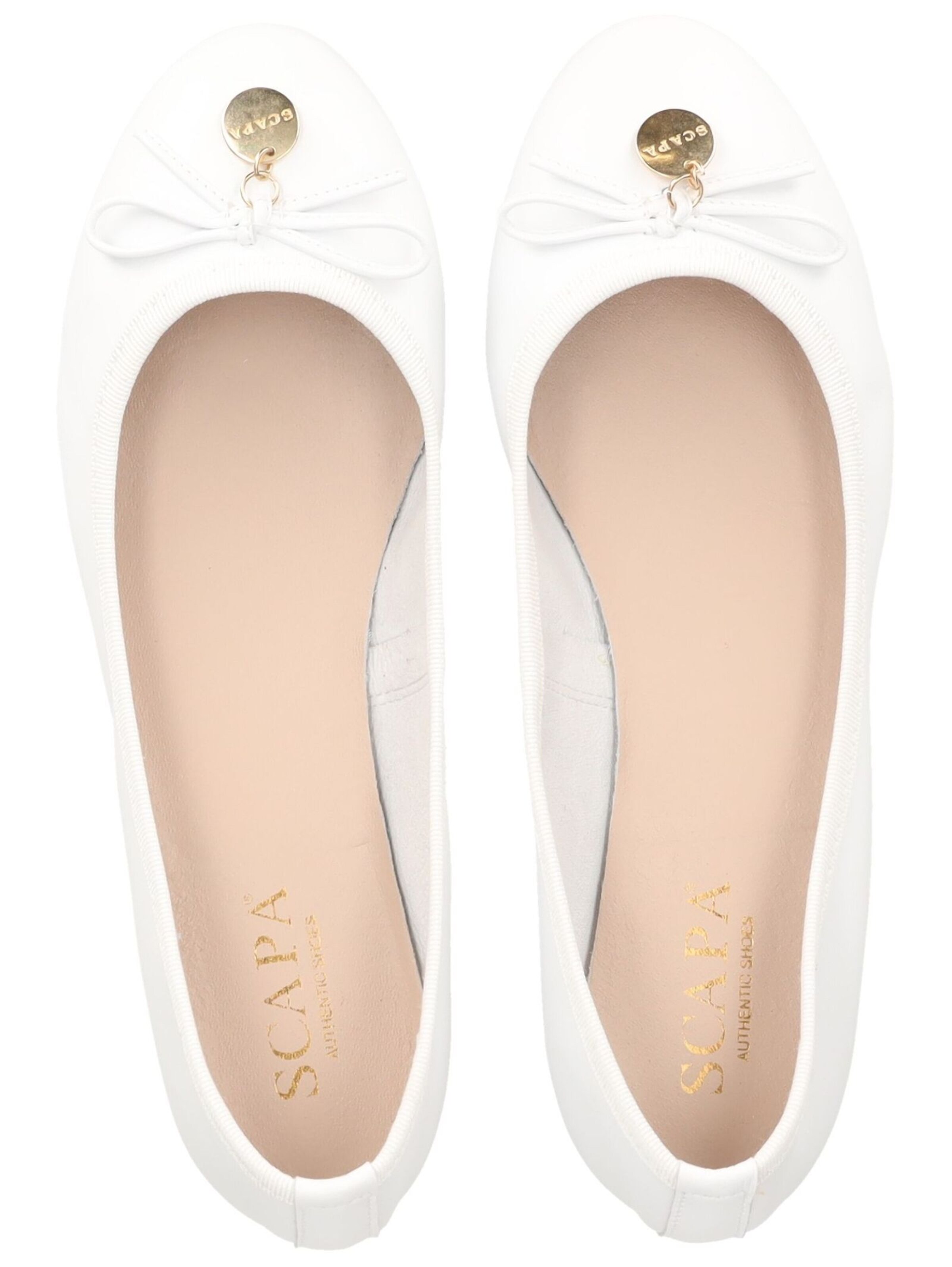 SCAPA Ballet Flats in White