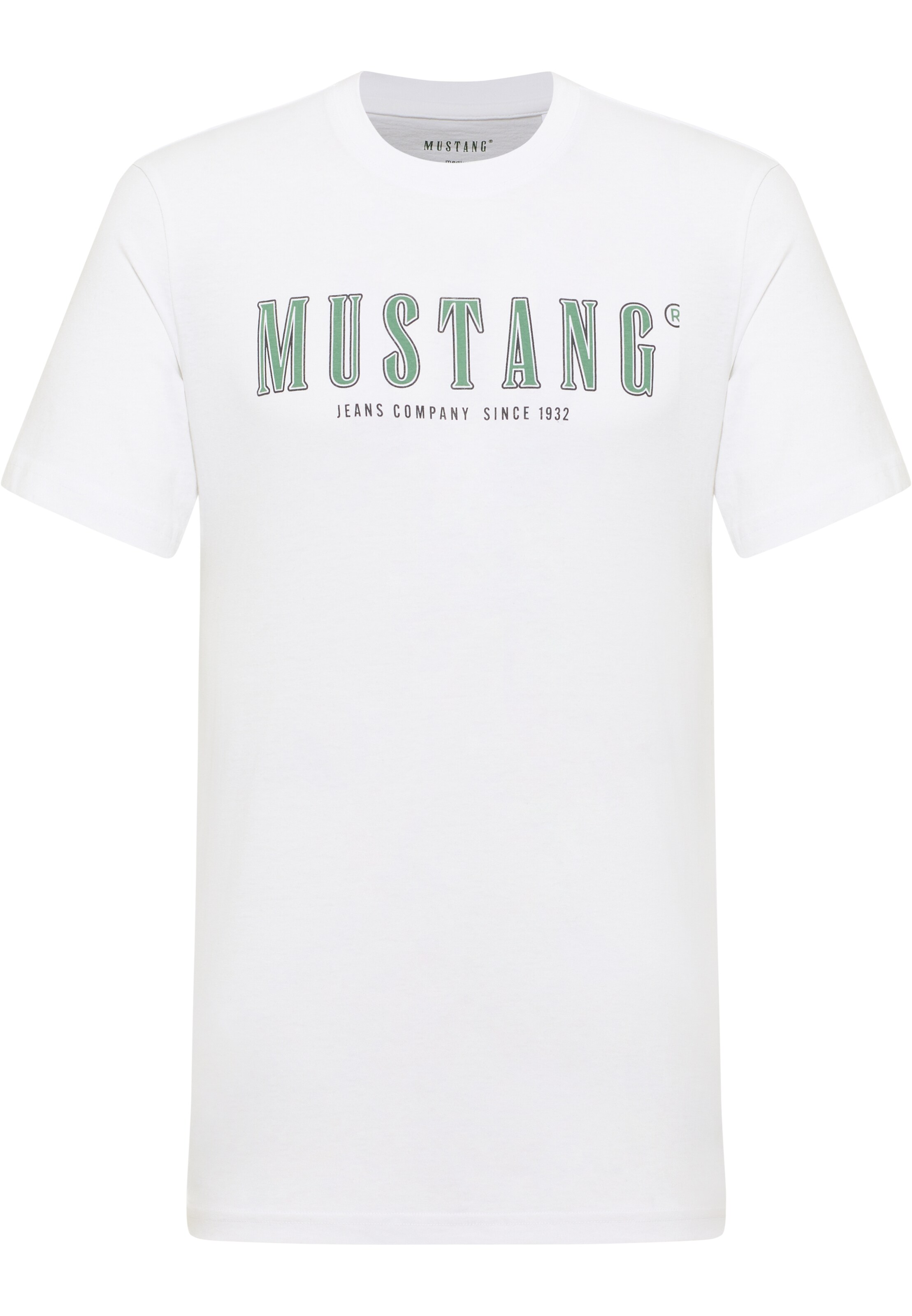 MUSTANG Μπλουζάκι 'Austin' σε λευκό: μπροστά