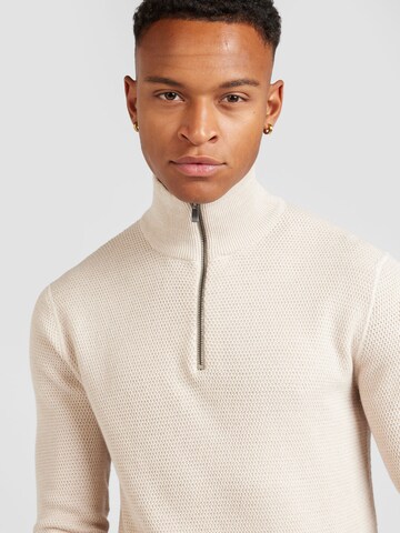 JACK & JONES Пуловер 'JPRBLUCHRISTER' в бежово