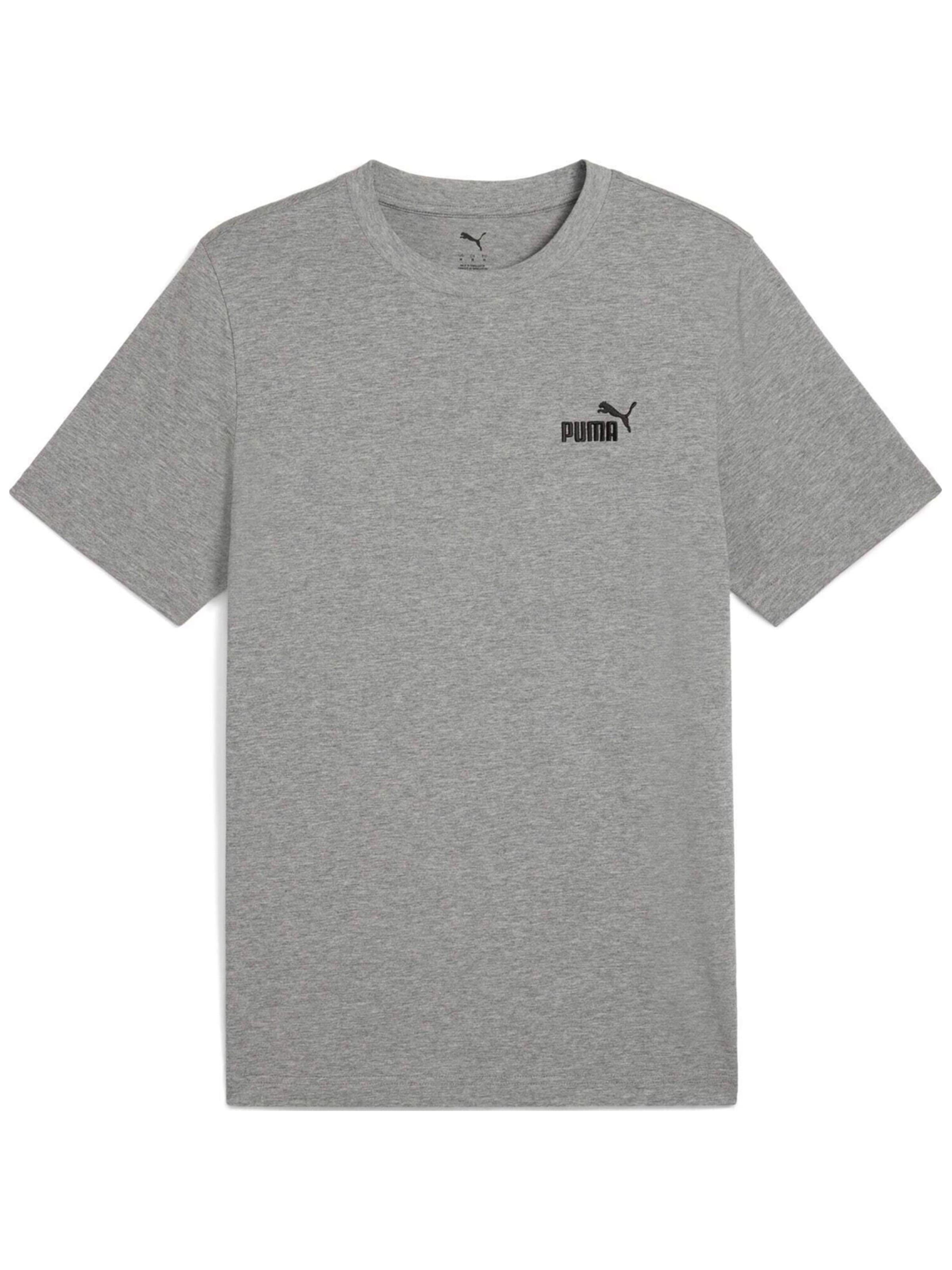 PUMA Shirt 'Puma Ess Small No. 1 Logo Tee'‌ in Grau: Vorderseite
