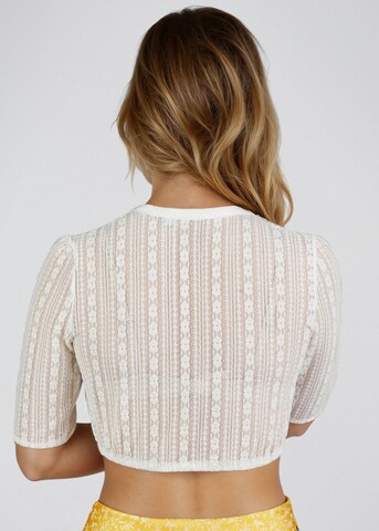 Blouse folklorique 'Fannah' SPIETH & WENSKY en blanc