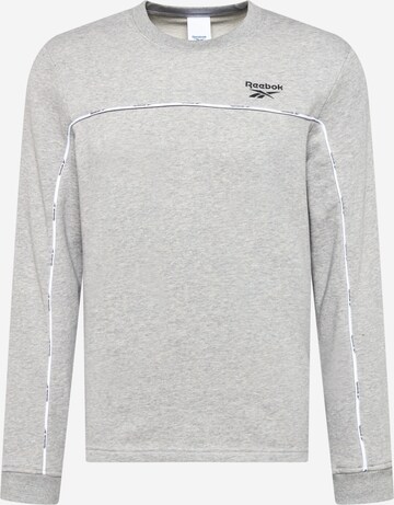 Reebok - Sweatshirt de desporto em cinzento: frente