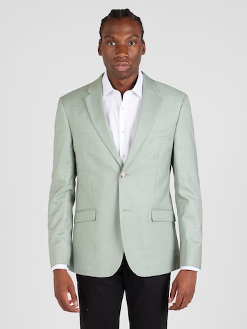 Coupe regular Veste de costume TOPMAN en vert : devant