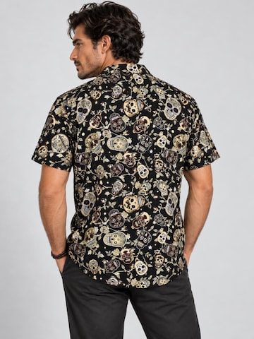 King Kameha T-shirt 'Skull' i brun