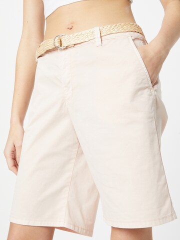 ESPRIT Loose fit Chino trousers in Pink