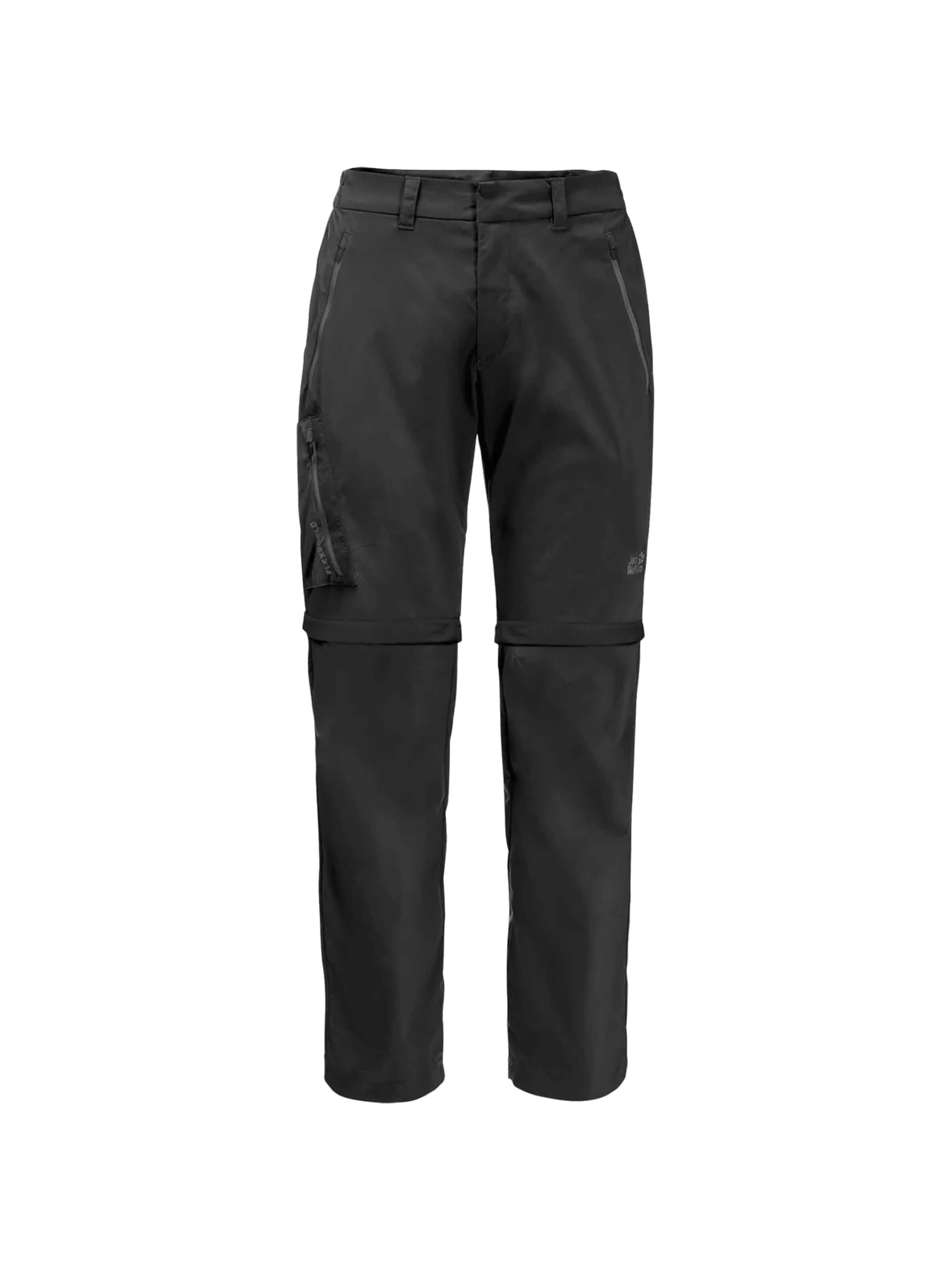JACK WOLFSKIN Workout Pants 'Jack Wolfskin Overland Zip Away Pants M' in XS in Black, Item view