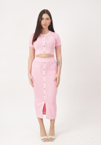 Elara Kostuum in Roze: voorkant