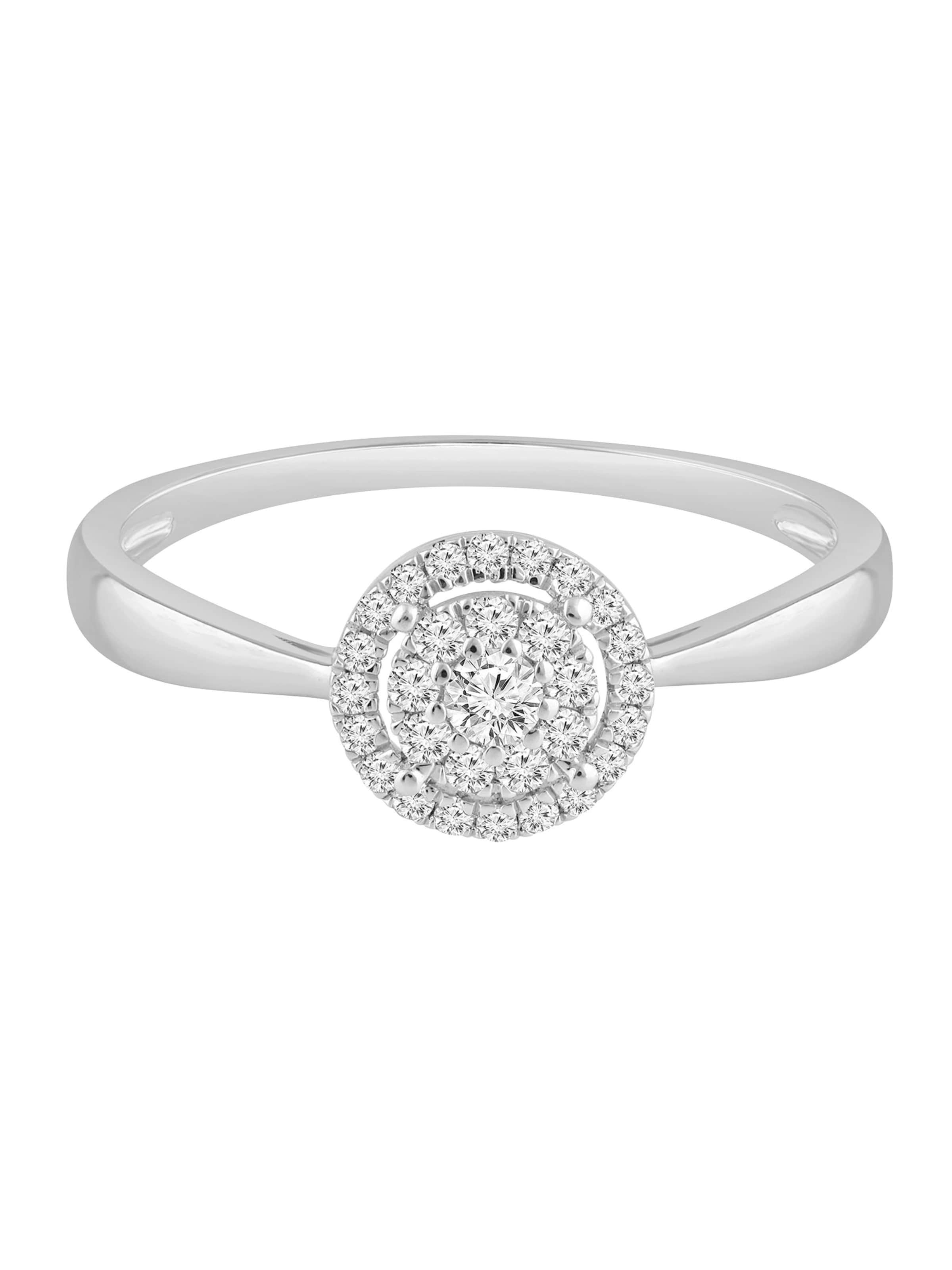 Diamant Exquis Ring in Silver: front
