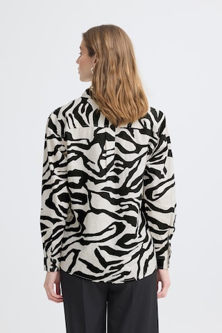ICHI - Blusa 'LINNO' em bege
