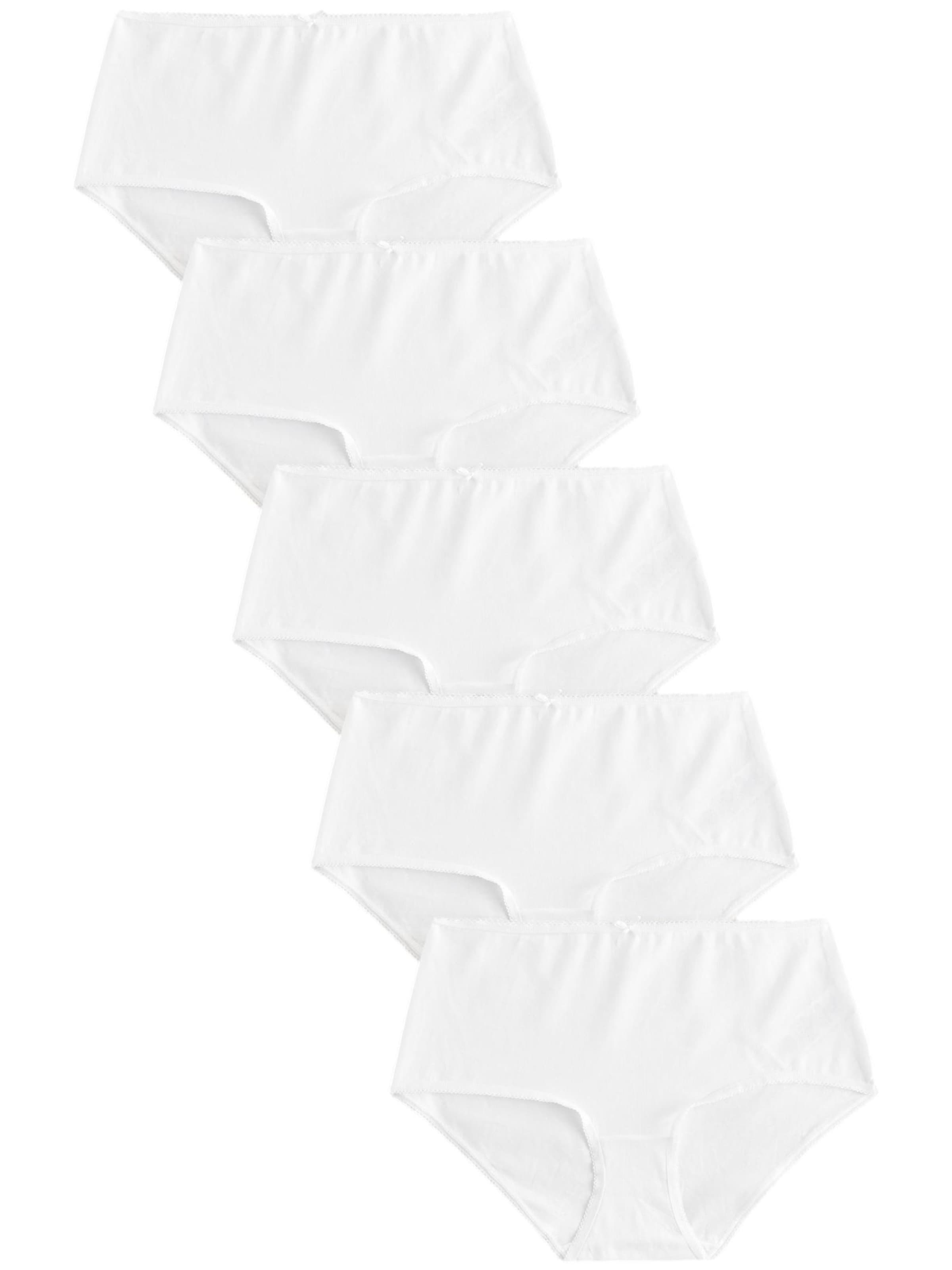 Next Naiste bokserid 'Cotton Rich', värv valge: eest vaates