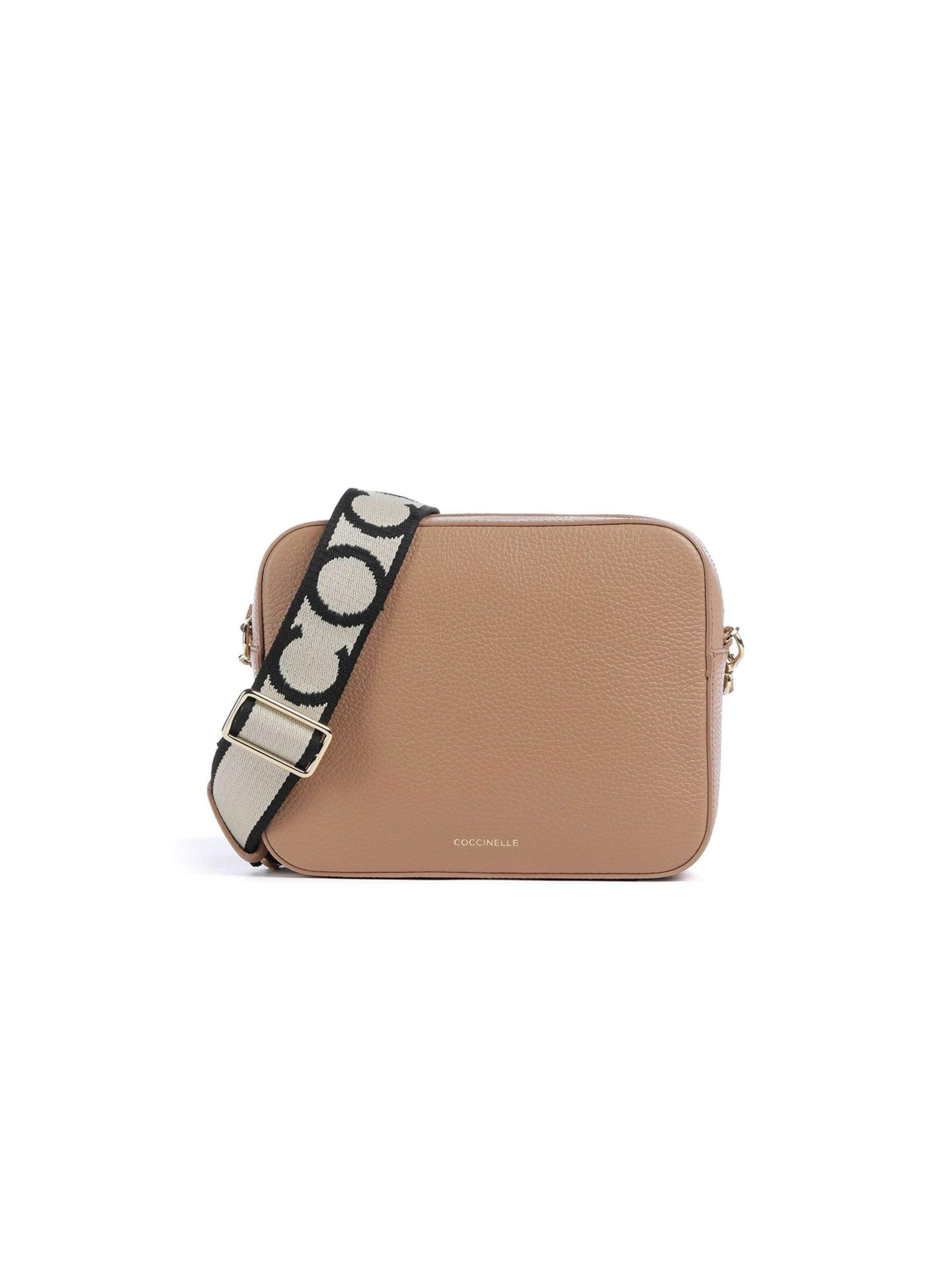 Coccinelle Umhängetasche 'Tebe Mini Bag Grained Leather'‌‌‌‌ in Beige: Vorderseite