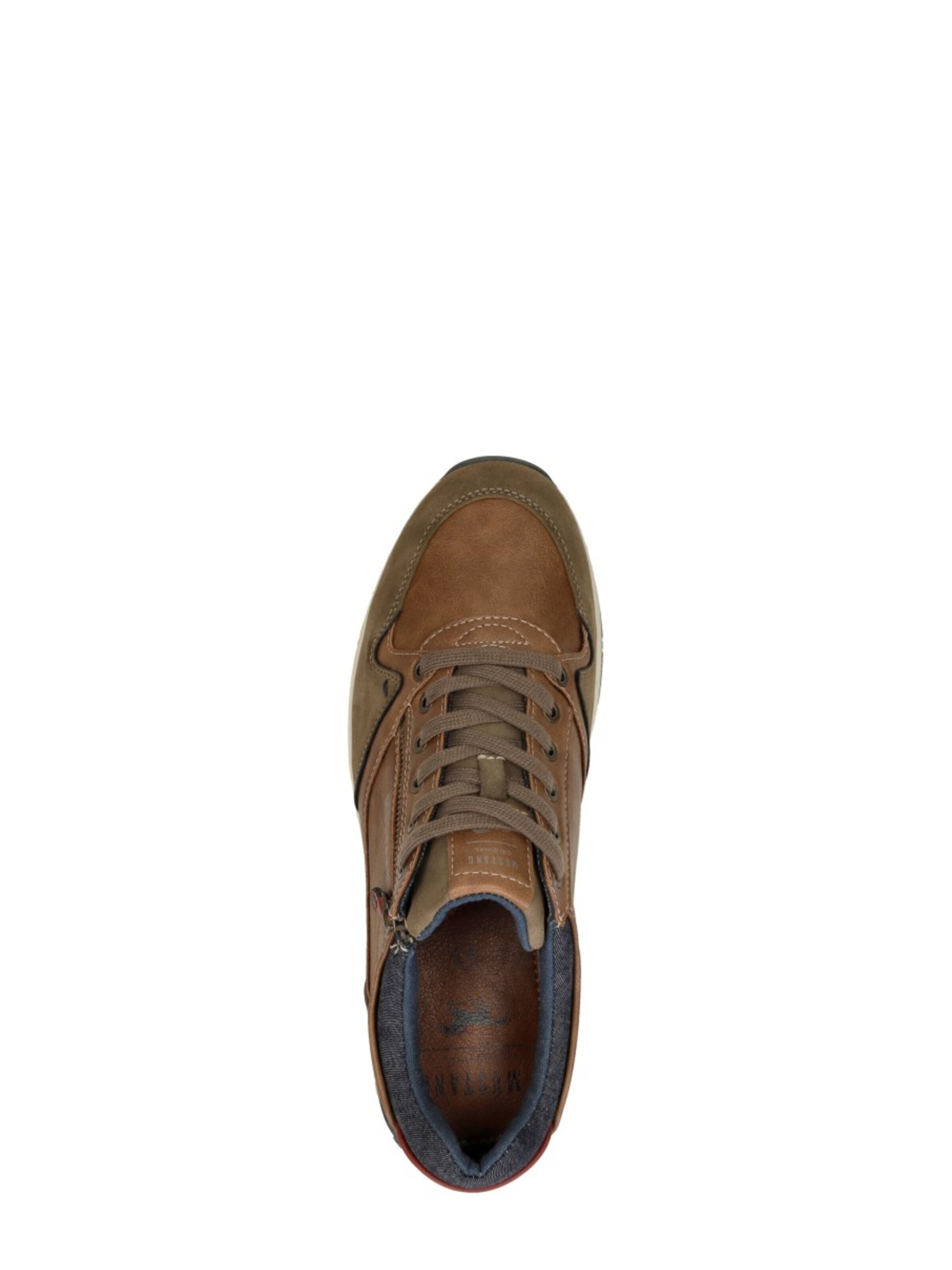 MUSTANG Platform trainers 'Heren sneakers' in Brown